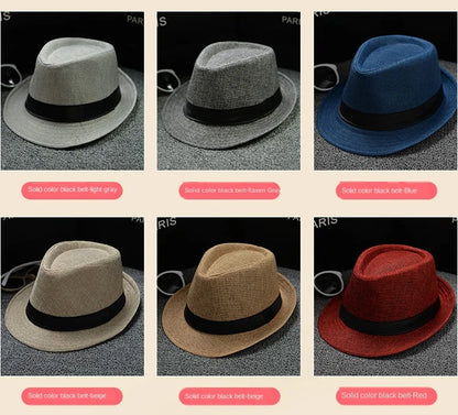 Men’s Lightweight Fedora Hat – Summer Cruise & Beach Style<