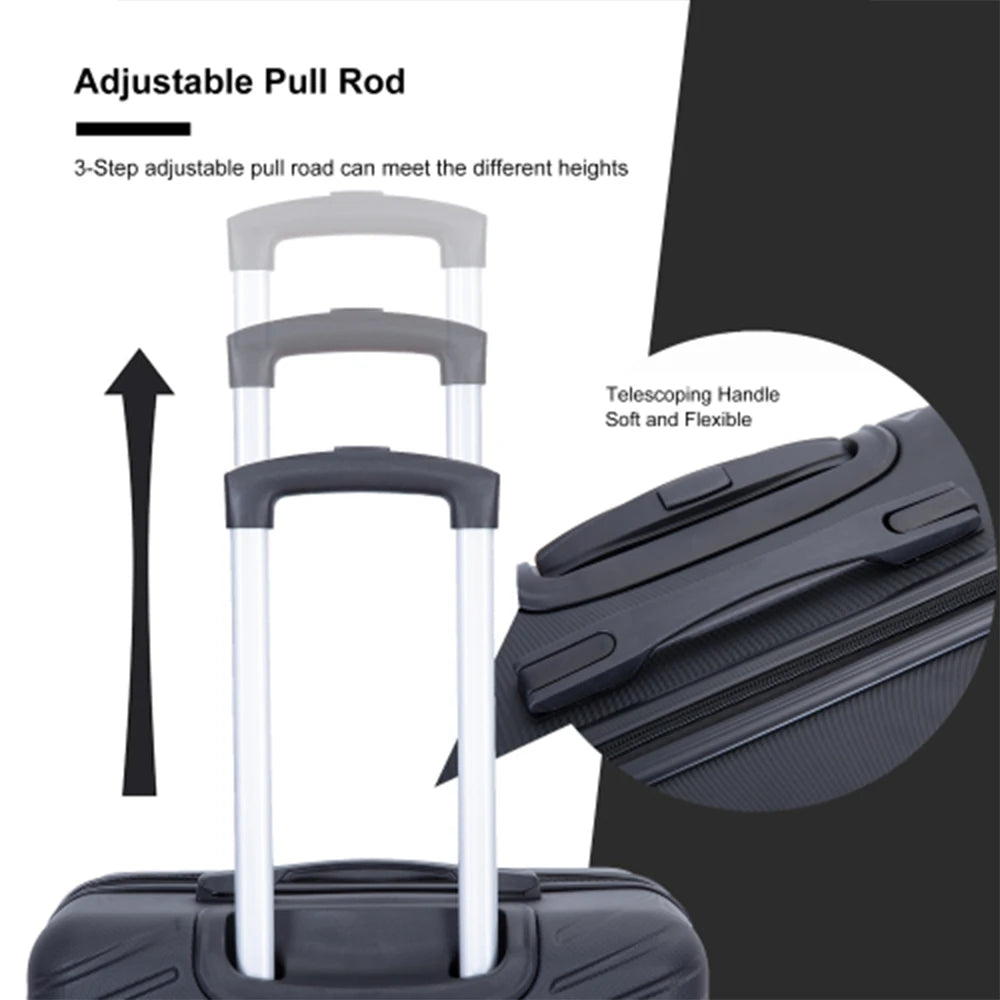 4-Piece Hardshell Spinner Luggage Set with TSA Locks
