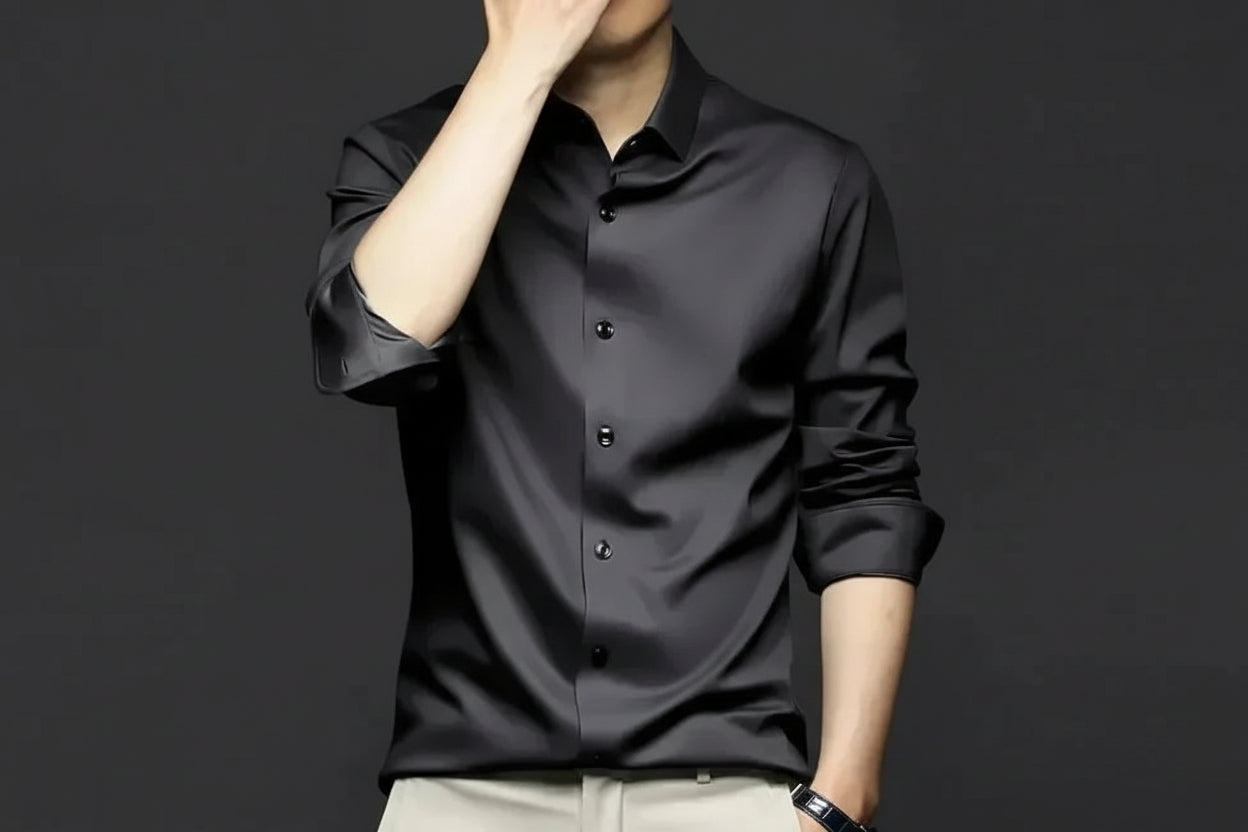 Men’s Wrinkle-Resistant Dress Shirt – Long Sleeve Button Down