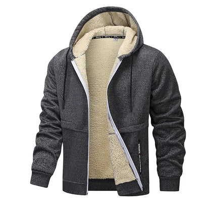 Men’s Sherpa-Lined Zip Hoodie