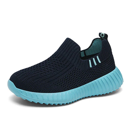 Kids’ Breathable Mesh Slip-on Sneakers