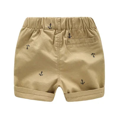 Toddler Cotton Anchor Shorts – Soft, Lightweight Summer Wear