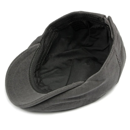 Men’s Adjustable Corduroy Flat Cap – Classic Casual Style