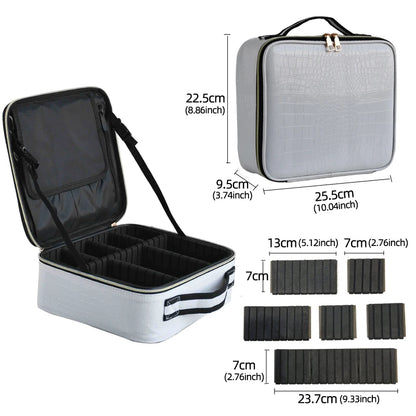 Travel Makeup Organizer Case – Portable Zipper Storage