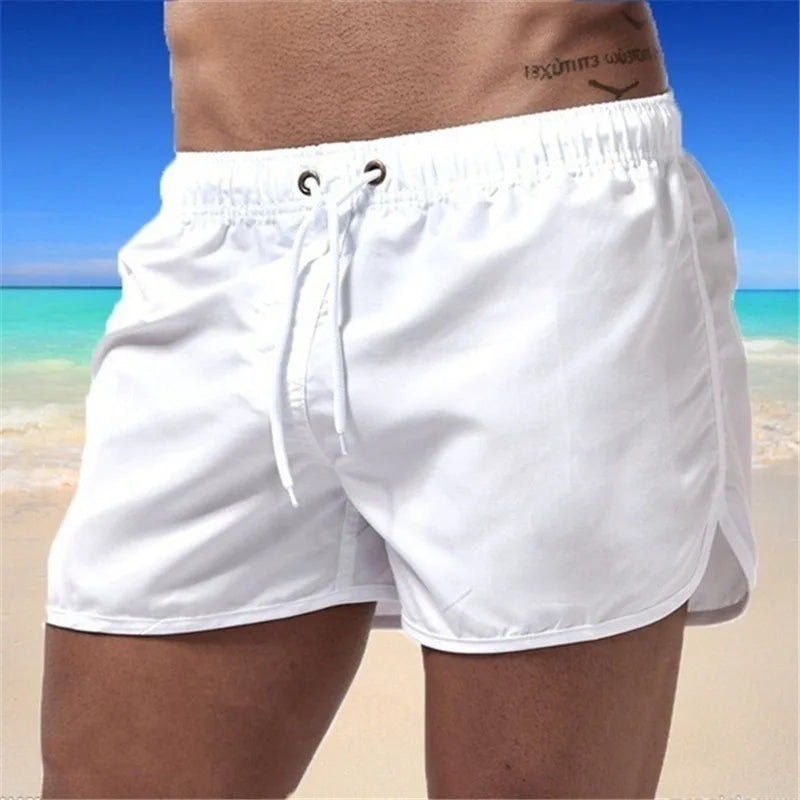 Men’s Quick-Dry Color Block Swim Shorts