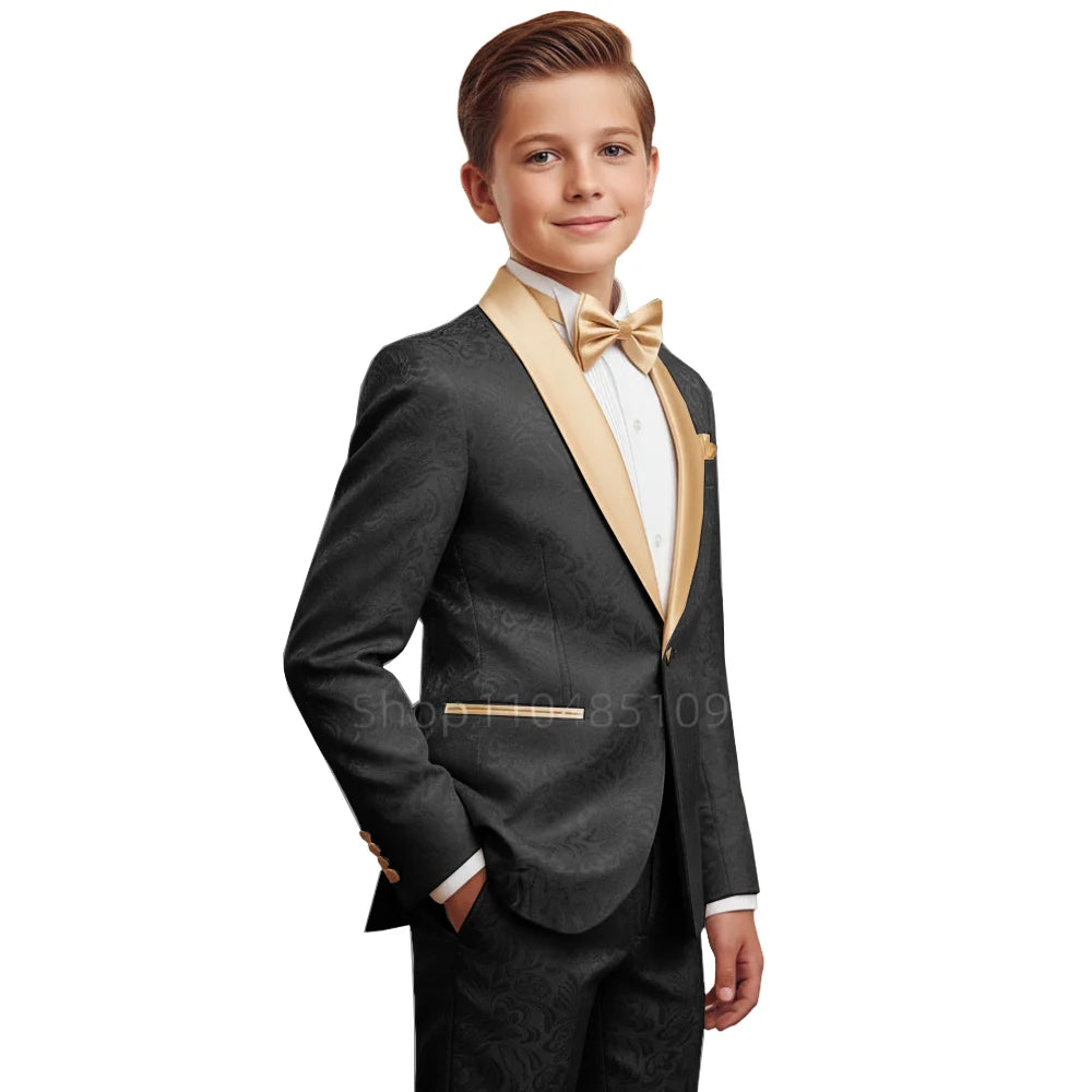 Boys' Jacquard 2-Piece Formal Suit