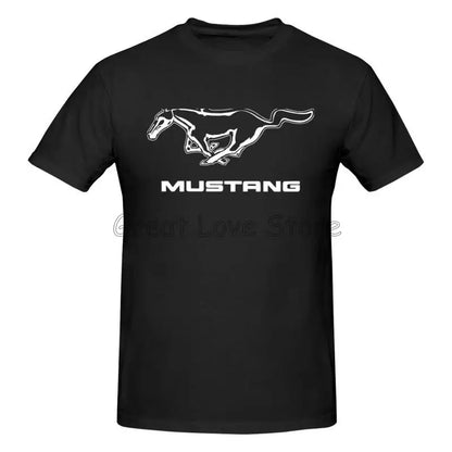 Men’s Mustang 100% Cotton Short Sleeve Tee – Breathable, Soft & Wrinkle-Resistant