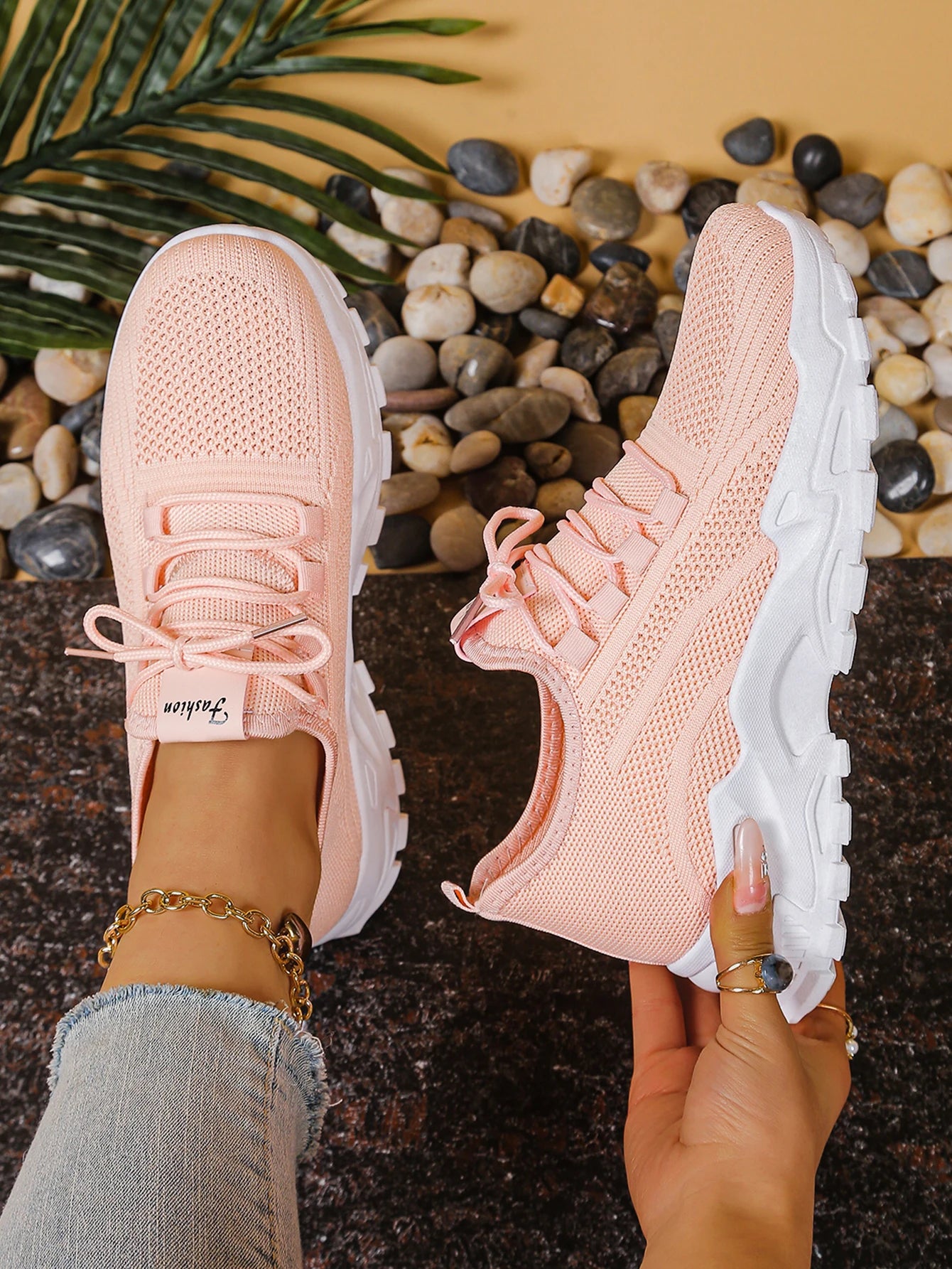 Women's peek-a-boo mesh Leopard print sneakers