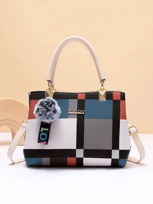 Checkered City Crossbody Handbag - The Dock Drop
