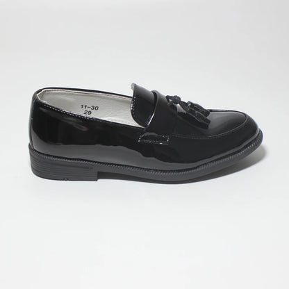 Boys’ Patent Leather Dress Shoes – Formal Party & Performance Loafers