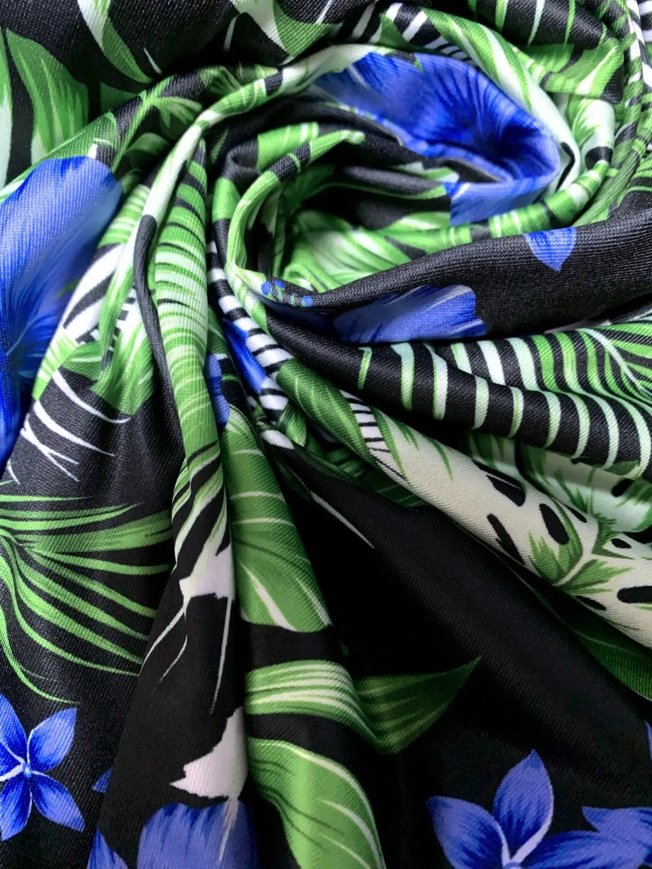 Tropical Print V-Neck Sundress