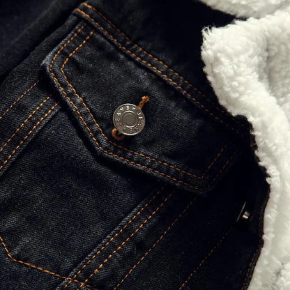 Men’s Sherpa-Lined Denim Jacket