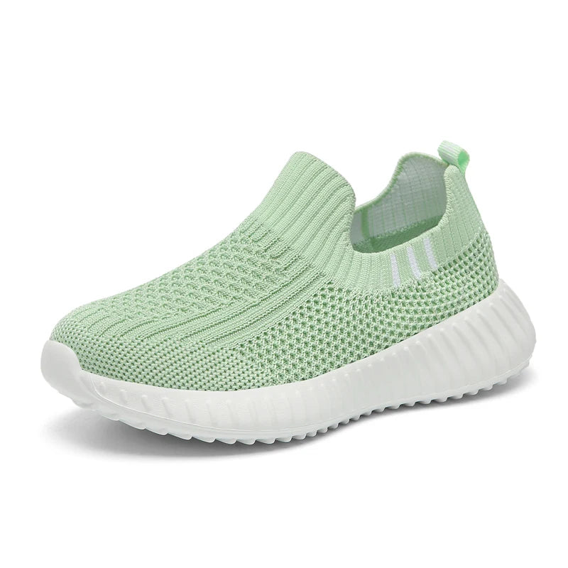 Kids’ Breathable Mesh Slip-on Sneakers