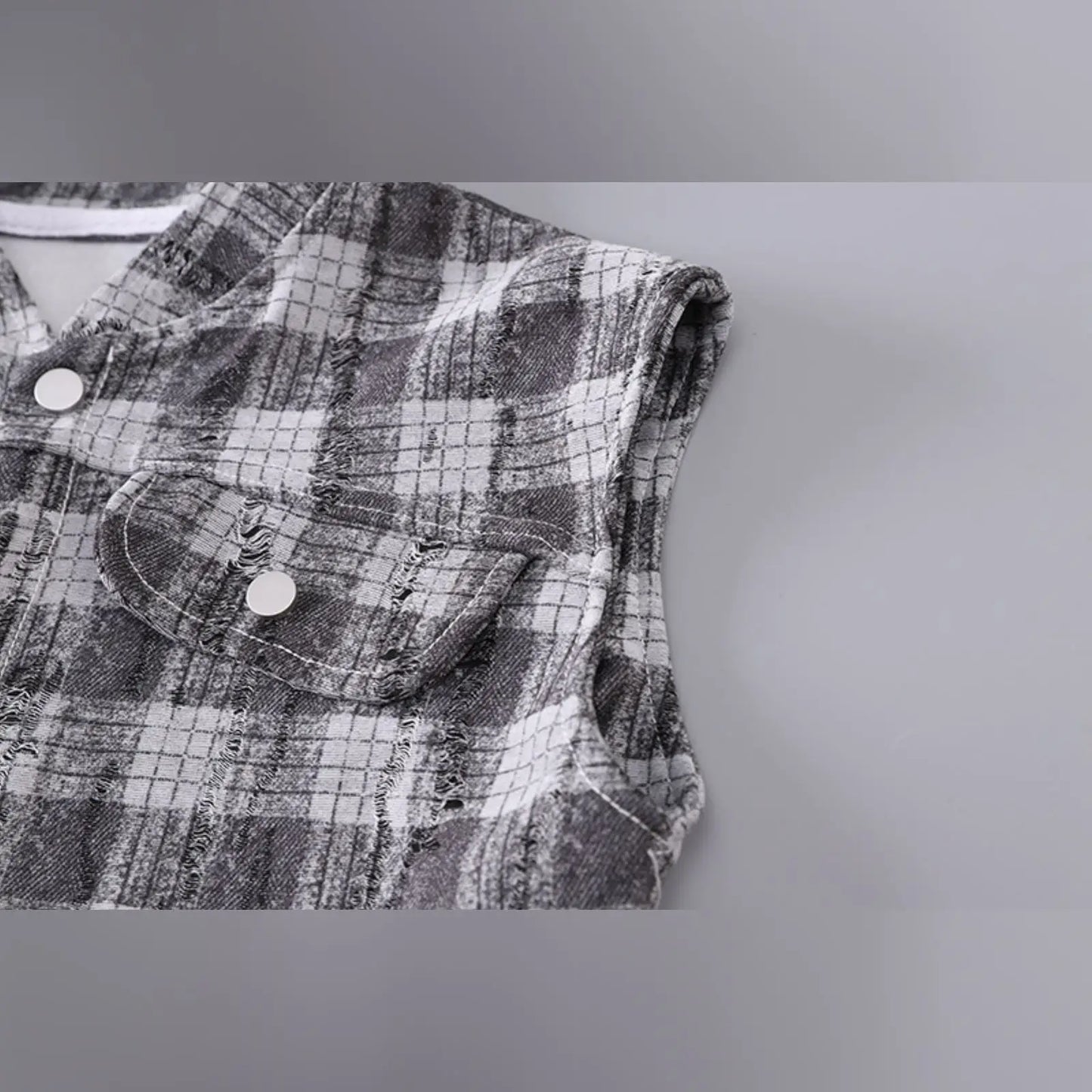 Kids’ Plaid Vest Outfit Set