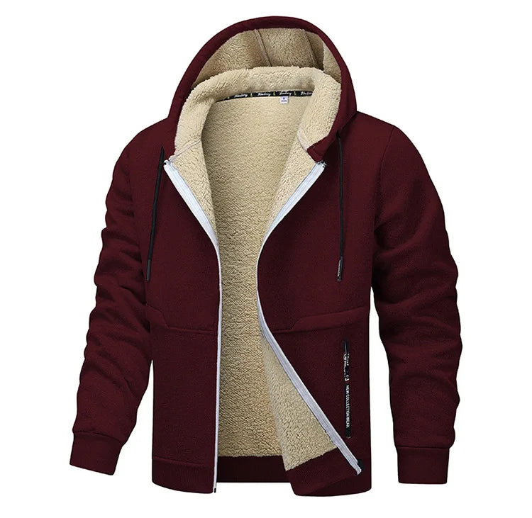 Men’s Sherpa-Lined Zip Hoodie