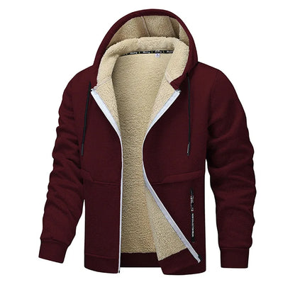 Men’s Sherpa-Lined Zip Hoodie