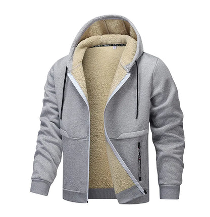 Men’s Sherpa-Lined Zip Hoodie