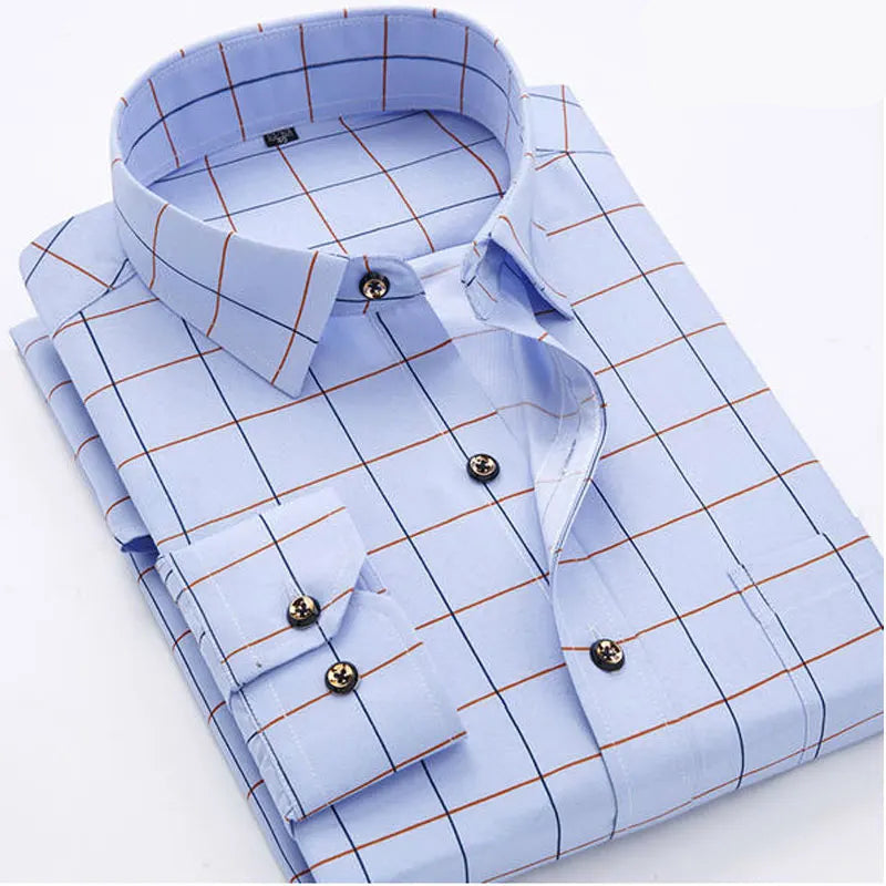 Men’s Long Sleeve Pattern Dress Shirt – Smart Casual