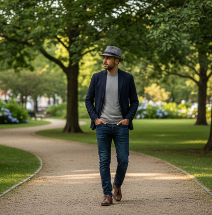 Classic Fedora Hat | Nautical & Travel-Ready Style