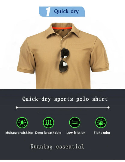 Men’s Quick-Dry Polo Shirt – Lightweight Performance Fit