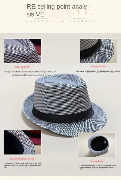 Men’s Lightweight Fedora Hat – Summer Cruise & Beach Style<