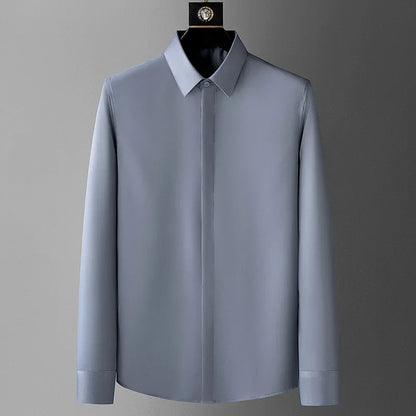 Men’s & Teens Premium Long-Sleeve Formal Dress Shirt – Easy-Care Broadcloth