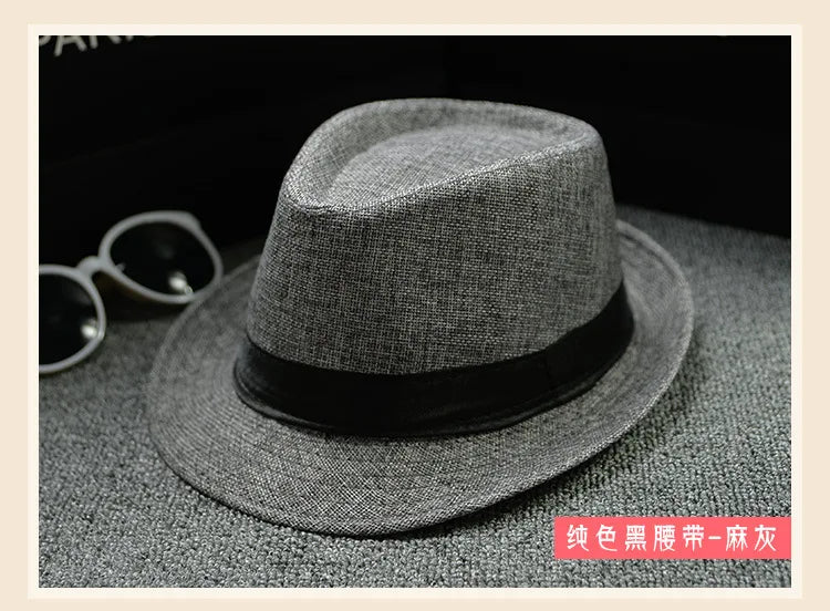 Men’s Lightweight Fedora Hat – Summer Cruise & Beach Style<