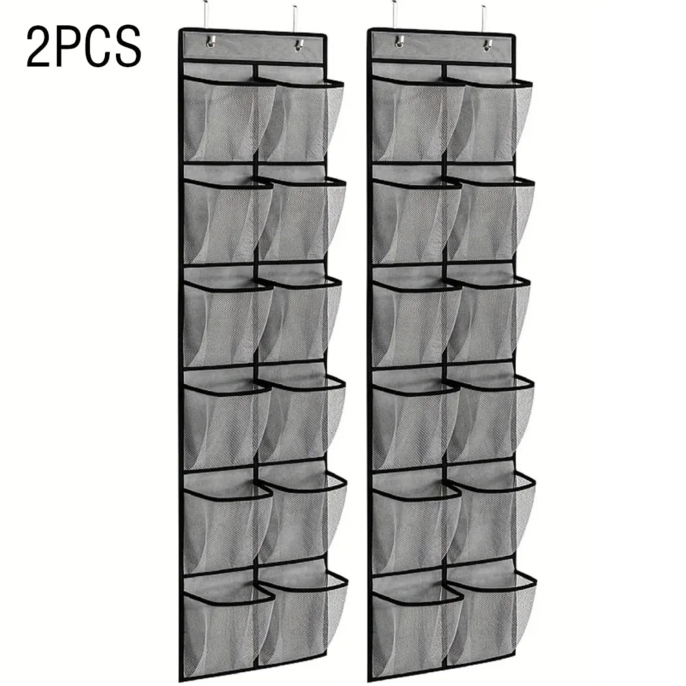 Over-the-Door Shoe Organizer (12-Pocket) – Cruise Cabin Space Saver