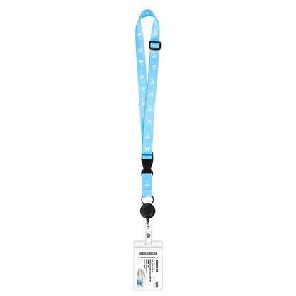 Nautical Print Retractable Cruise Lanyard – Waterproof ID Card Holder
