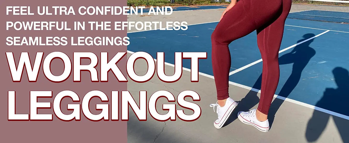 Women’s Seamless Leggings – High Waist, Stretch, Ankle Length - The Dock Drop