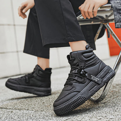 Men’s High-Top Skate Sneakers – Non-Slip, Padded Ankle Support