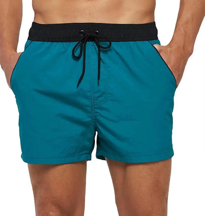 Men’s & Teens’ Quick-Dry Swim Shorts – Elastic Waist with Mesh Lining