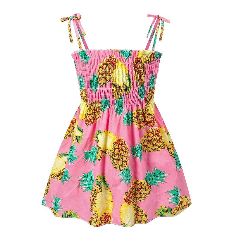 Girls’ Floral Strap Dress – Lightweight Summer & Playwear
