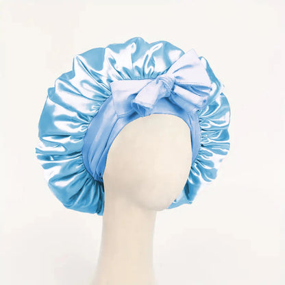 Women’s Adjustable Satin Sleep Bonnet – Tie Band