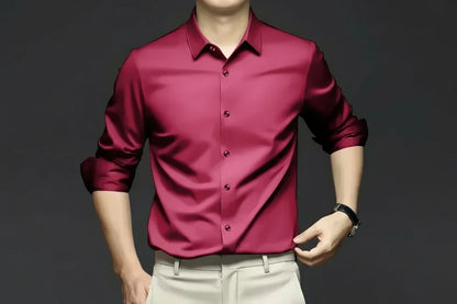 Men’s Wrinkle-Resistant Dress Shirt – Long Sleeve Button Down
