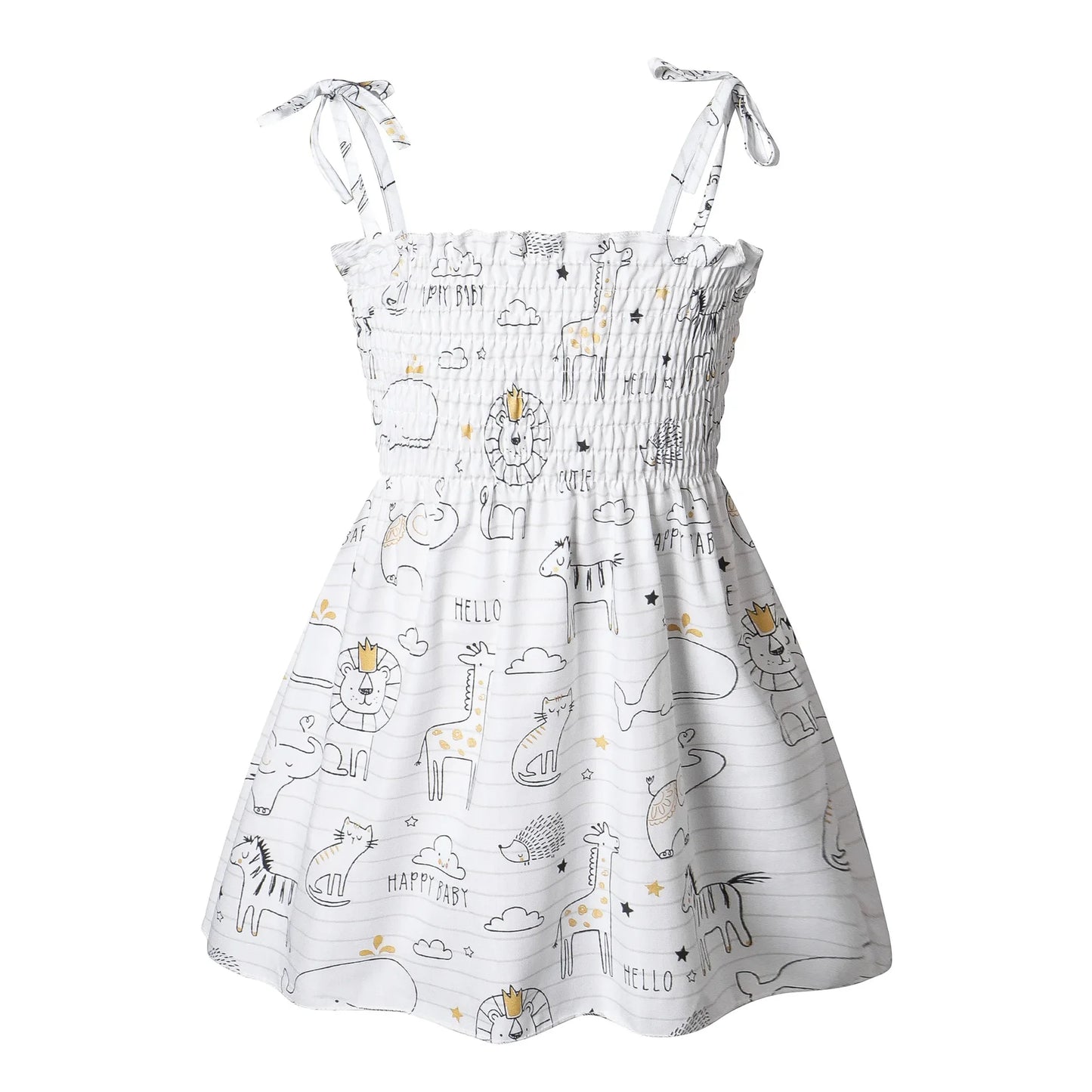 Girls’ Floral Strap Dress – Lightweight Summer & Playwear