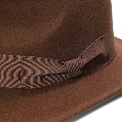Men’s Wool Felt Fedora Hat – Crushable Outback Style
