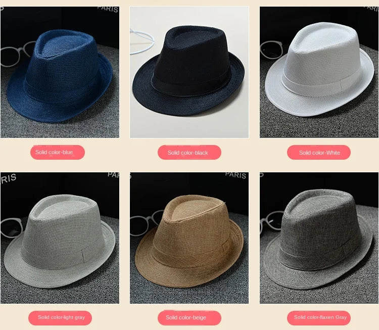 Men’s Lightweight Fedora Hat – Summer Cruise & Beach Style<