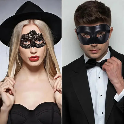 Black Masquerade Eye Masks