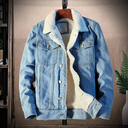 Men’s Sherpa-Lined Denim Jacket