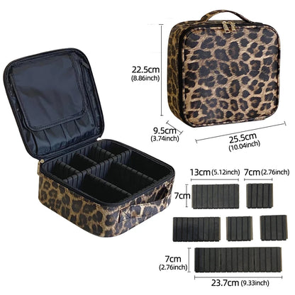 Travel Makeup Organizer Case – Portable Zipper Storage