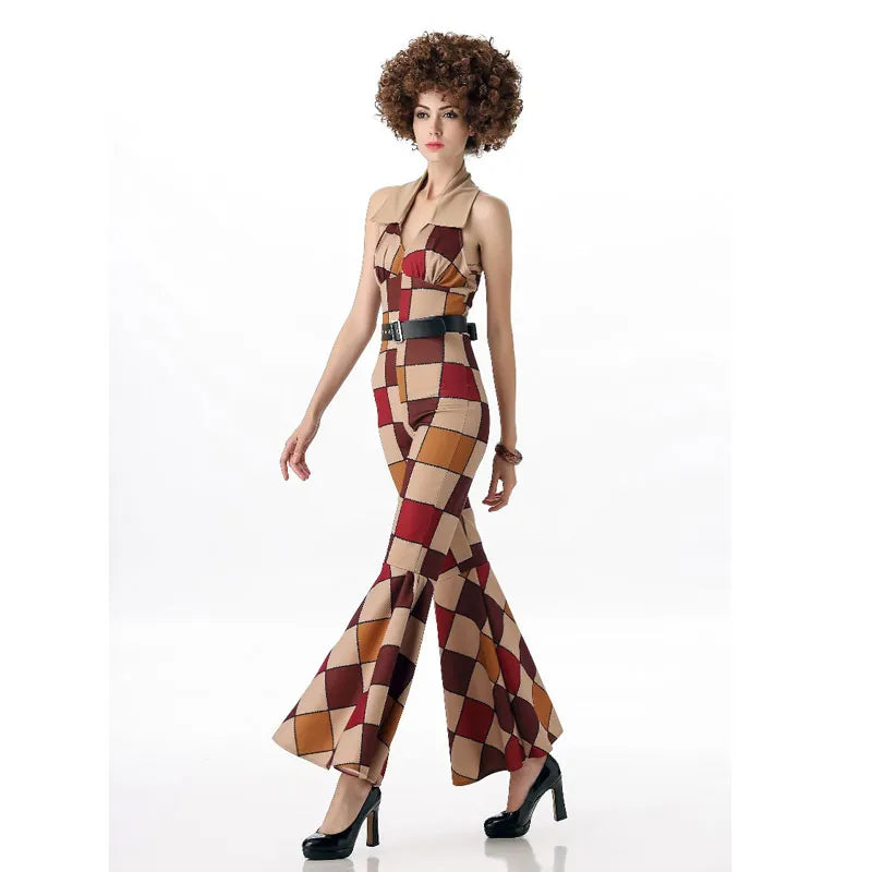 Retro 70s Disco Couple Costume Set – Men’s & Women’s Hippie Outfits