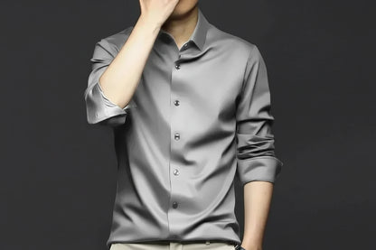 Men’s Wrinkle-Resistant Dress Shirt – Long Sleeve Button Down