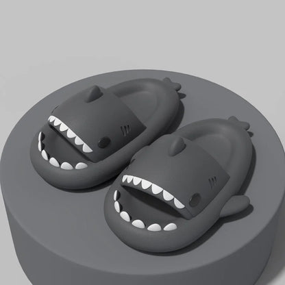 Kids Shark Slide Sandals – Soft Non-Slip Summer Slippers
