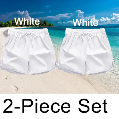 Men’s Quick-Dry Color Block Swim Shorts
