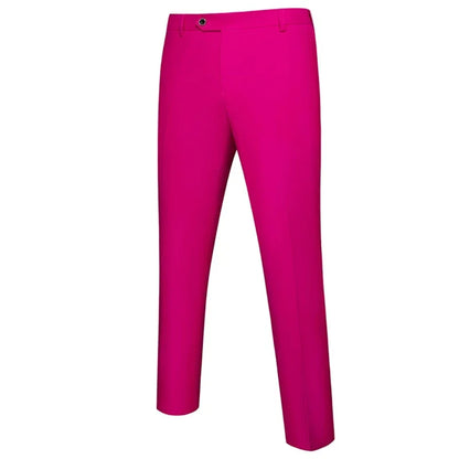 Solid Formal Tailored Suit Trousers