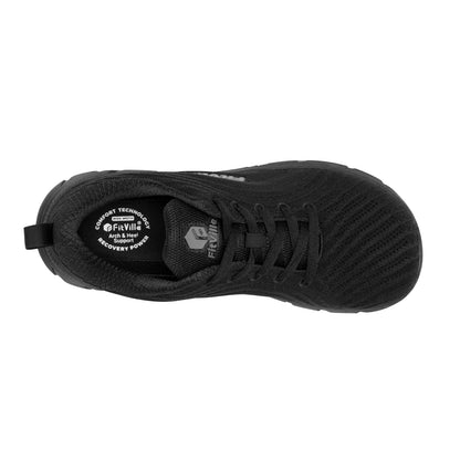 Women's Wide Fit Walking Sneakers – Breathable Lightweight Comfort Shoes – Blue – 36