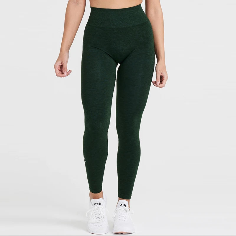 Women’s Seamless Leggings – High Waist, Stretch, Ankle Length - The Dock Drop