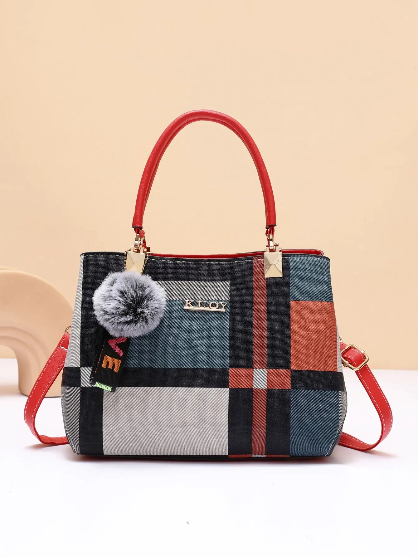 Checkered City Crossbody Handbag - The Dock Drop