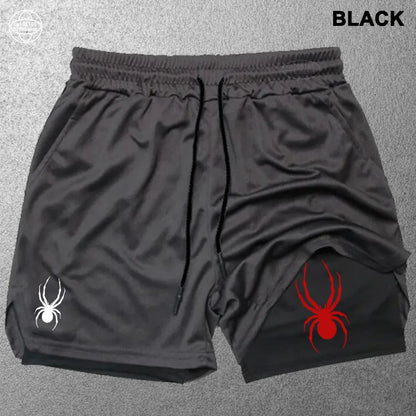Men’s 2-in-1 Performance Athletic Shorts – Double Layer Training Fit